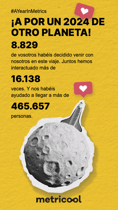 esterbarque's tweet photo. #AYearInMetrics
Moltes gràcies per formar part del viatge del 2023, ara ja ha començat un nou viatge, el del 2024... un viatge que desitjo que continuem junts!

#esterbarque 

#metricool #Instagram #Facebook #Twitter #X #Threads #LinkedIn #GoogleBusinessProfile https://t.co/A6TVKCdSAq