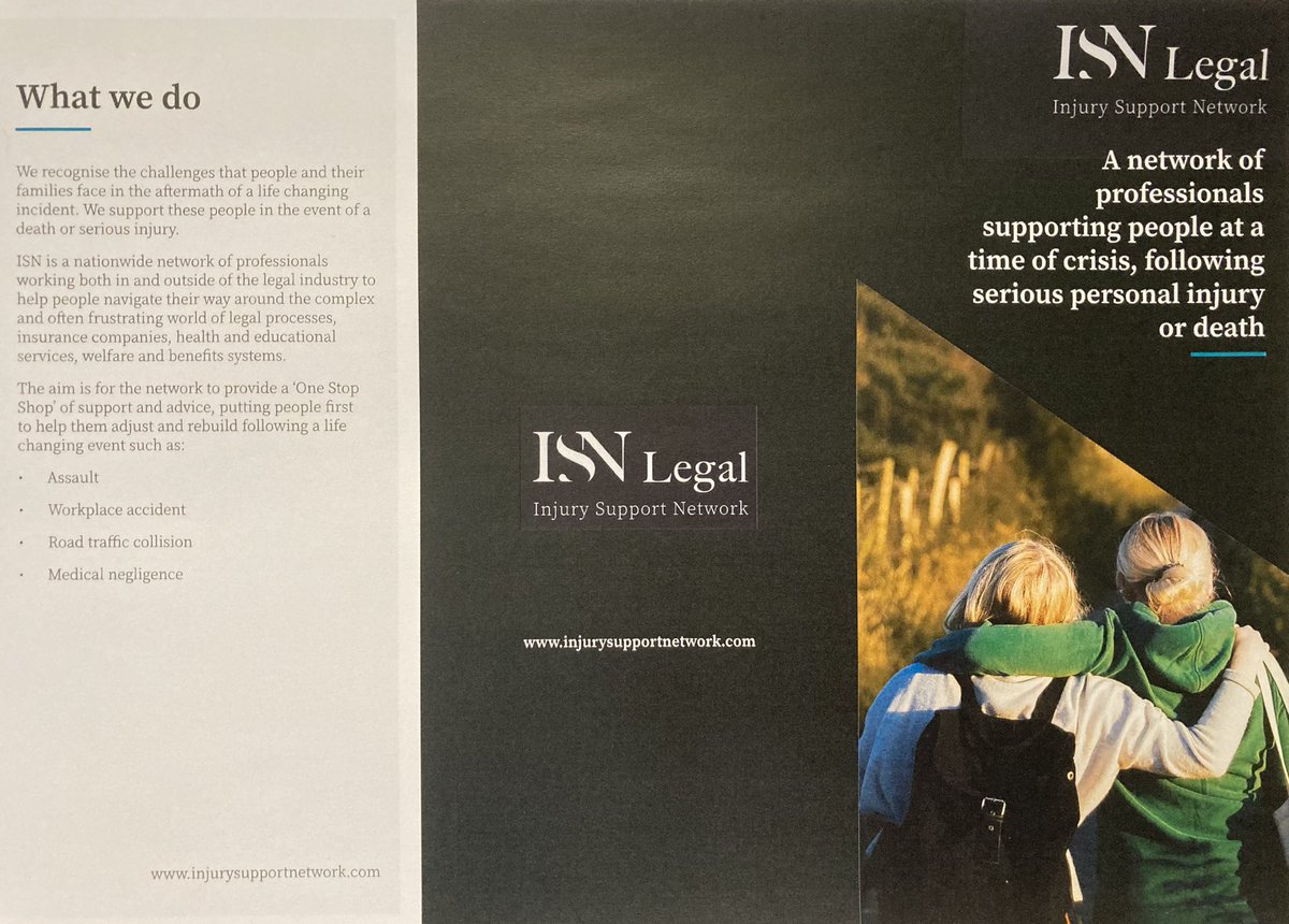 We believe that those who have suffered serious injury or bereavement should have a choice of solicitor who they can contact directly. Read more here: InjurySupportNetwork.co.uk . <a href="/matthewclaxson/">Matthew Claxson</a> <a href="/pollyherbert5/">polly herbert</a> <a href="/RoseandKev/">Rose Gibson-Harper and Kev Harper ( ex SYP)</a> <a href="/AmberMitch139/">Amber Mitchell</a> #fatal4 #injury #inquest #accident #claim