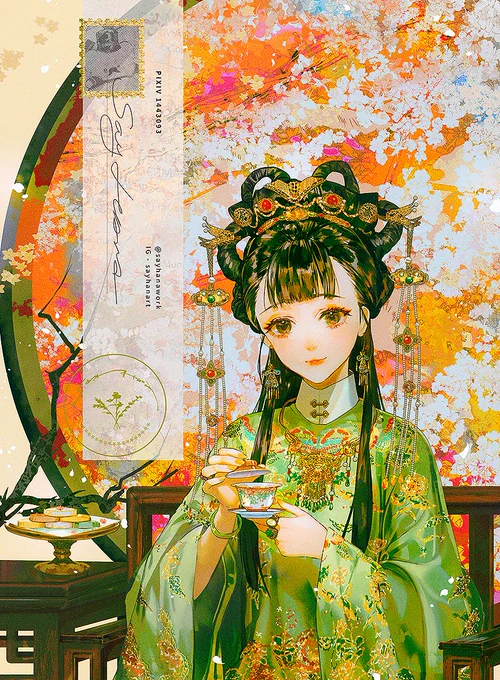 集英社オレンジ文庫 《後宮茶華伝》 著:はるおかりの 封面插畫擔當 - 抱歉了剛剛資訊有誤所以刪掉重發