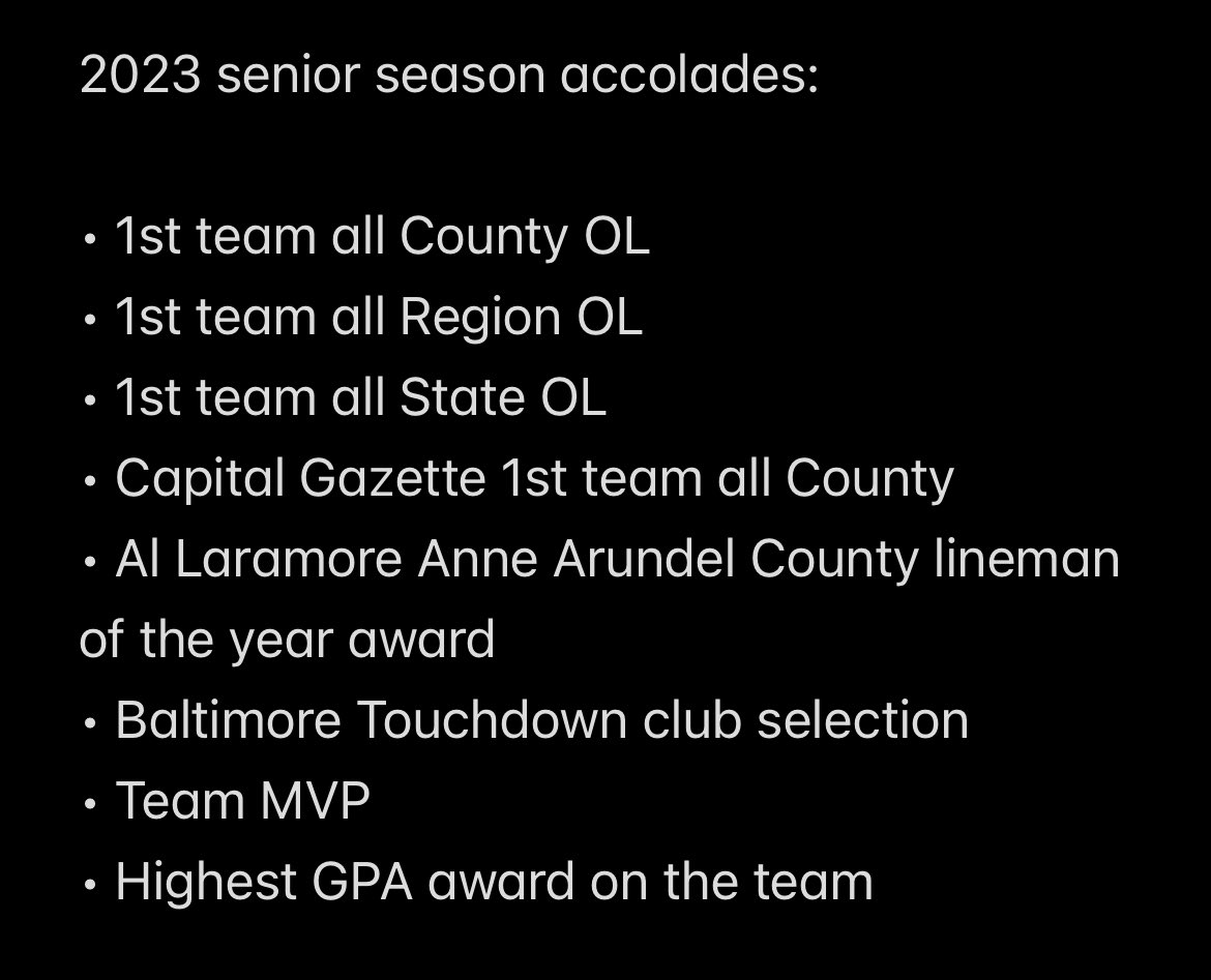 Proud to be named first team all State to  top off my senior season <a href="/CHSFootball1976/">Chesapeake Cougars Football</a> <a href="/FATboysOLine/">Coach Mike Dillon</a> <a href="/FTRreport/">Fast Track Recruits</a> <a href="/NavyFB/">Navy Football</a>