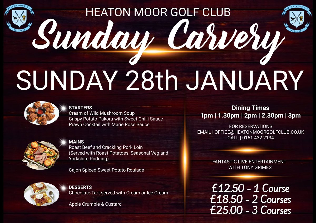 Carvery’s are back!!
“Get a table, book a time, come on down and enjoy some wine”…also other alcoholic or non alcoholic beverages available…
Plus live entertainment while you dine!