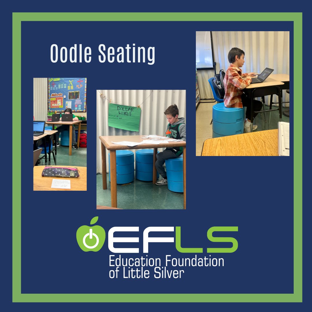 EducationEfls's tweet photo. 👀Check out these students utilizing Oodle flexible seating, received by Ms. Nortz and Ms. Lencsak. This flexible seating option was requested and provided in thanks to past years of the EFLS Grant Program &amp; our community of supporters. 💫

#EFLS #Fundingourfuture #littlesilvernj https://t.co/3DyQccHaMg