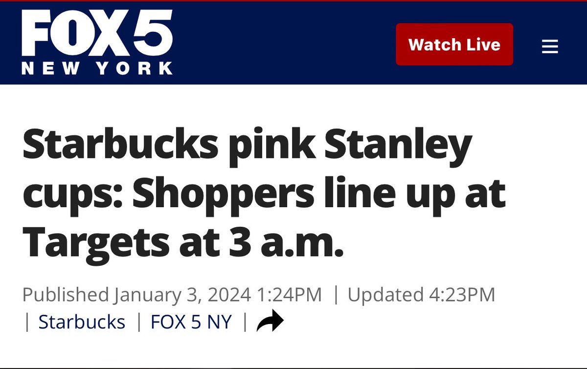 Starbucks pink Stanley cups: Shoppers line up at Targets at 3 a.m.