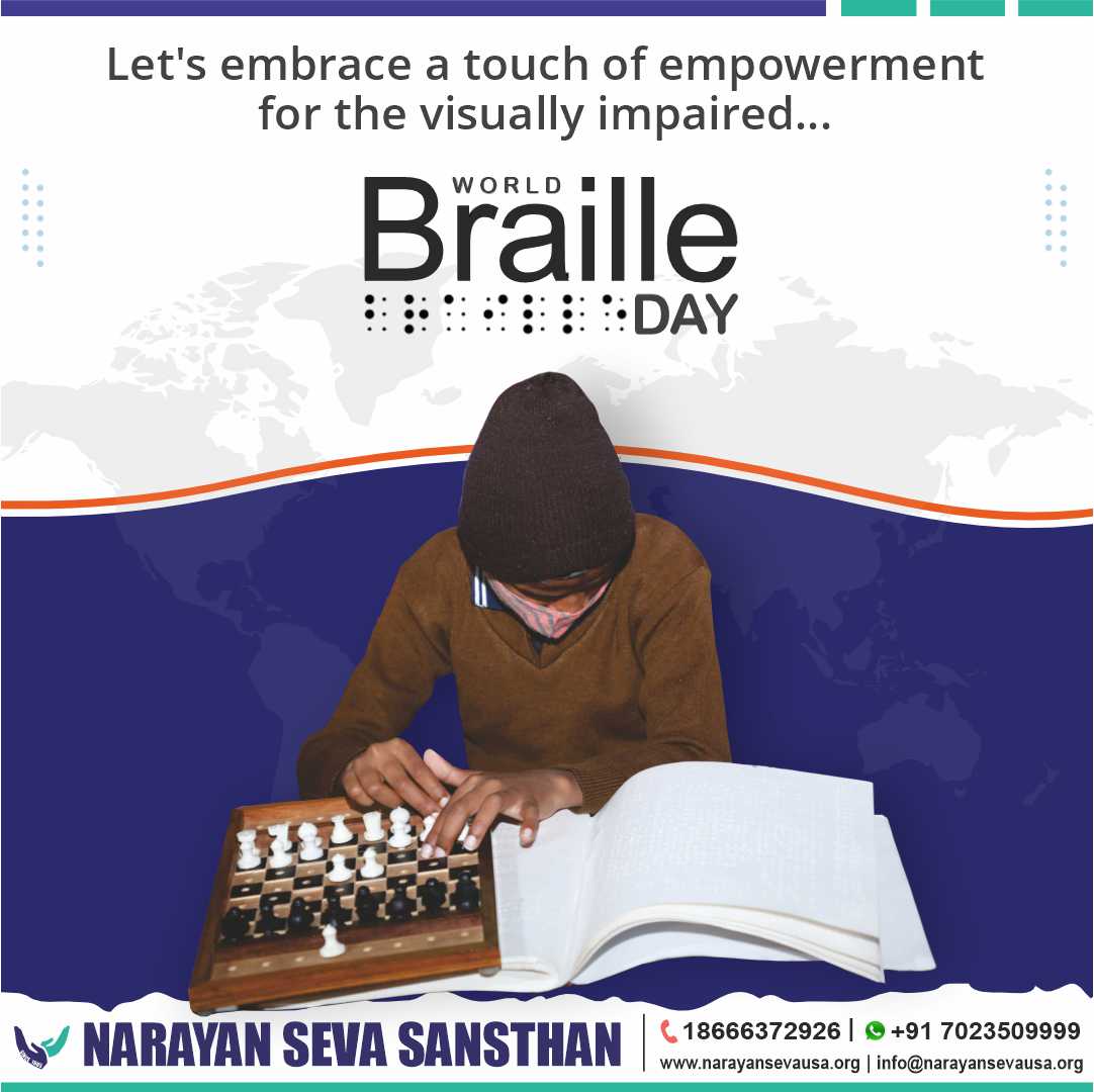 Embracing the Touch of Knowledge and Inclusivity on World Braille Day. Join us in supporting accessibility and empowerment for all. 📚🌐 

#WorldBrailleDay #InclusionMatters #InclusiveEducation
#USANonprofit #AccessibilityMatters #EmpowerThroughKnowledge #BrailleForAll #NGO