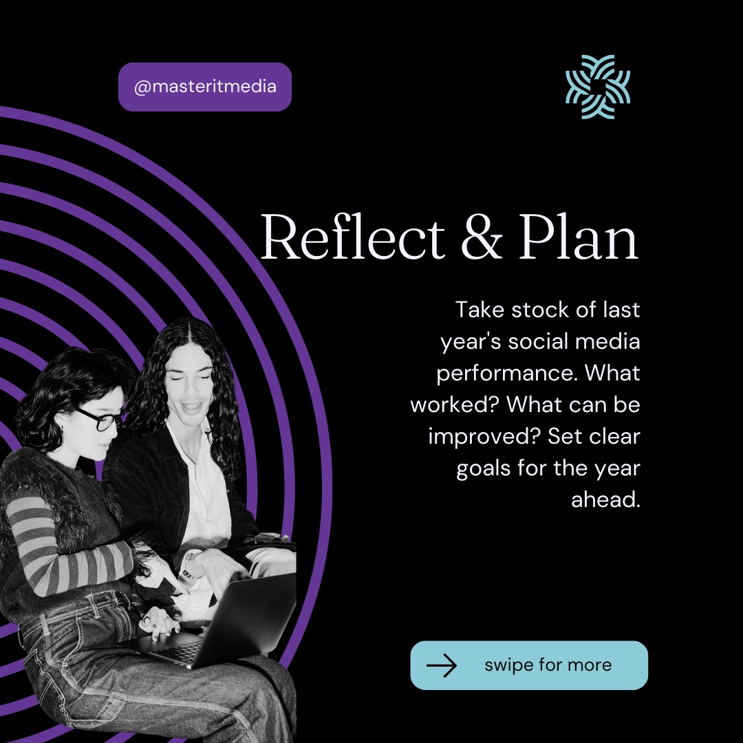 MasterItMedia's tweet image. New Year, New Social Media Strategy! 🚀 Kickstart your success in January with these pro tips.

Remember, consistency is key. Here's to a successful and engaging year ahead! 🎉✨ 
💜
🤩
👩‍💻
#MasterItMedia #SocialMedia #SocialMediaTips #NewYearNewStrategy #JanuarySuccess