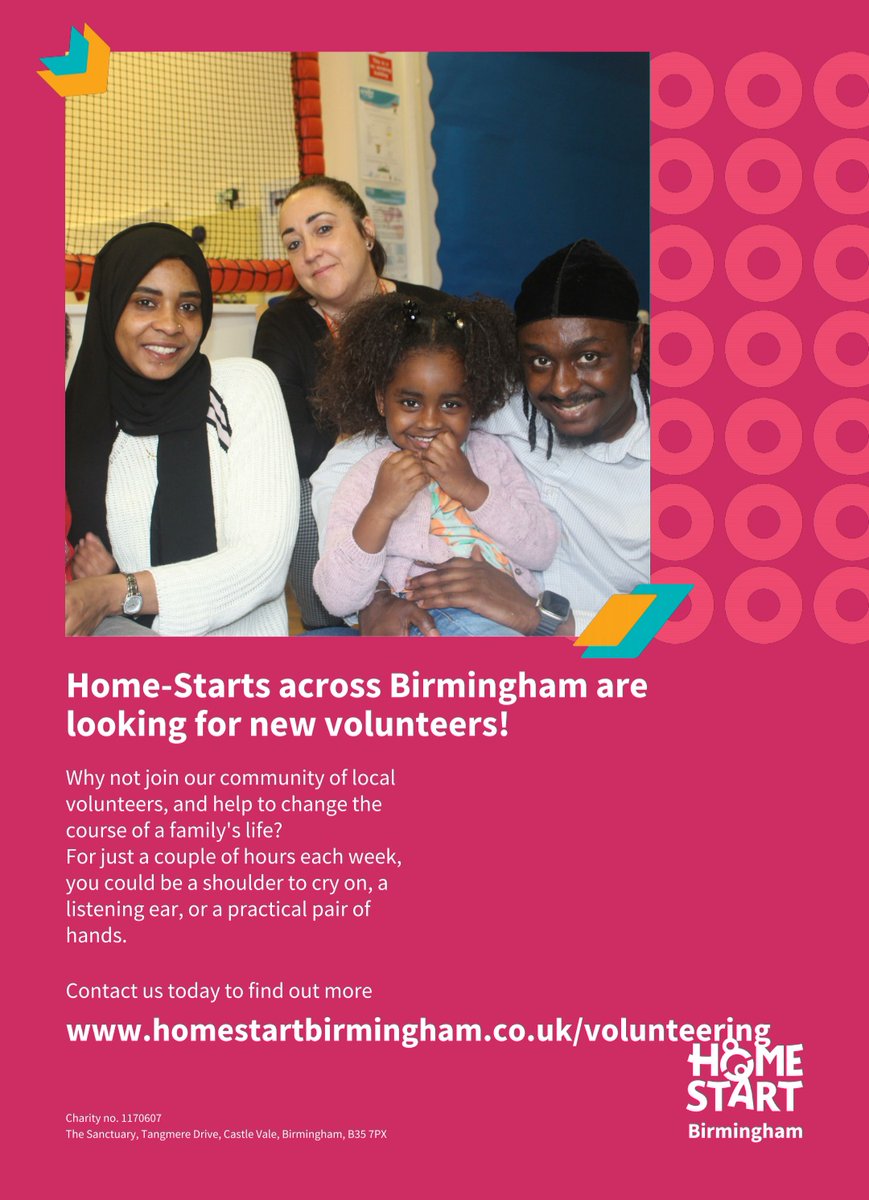 It's January! And that often means one thing for a lot of people. They start thinking of New Year resolutions, making a difference... volunteering... Want to find out more about helping local parents and their children? homestartbirmingham.co.uk/volunteering