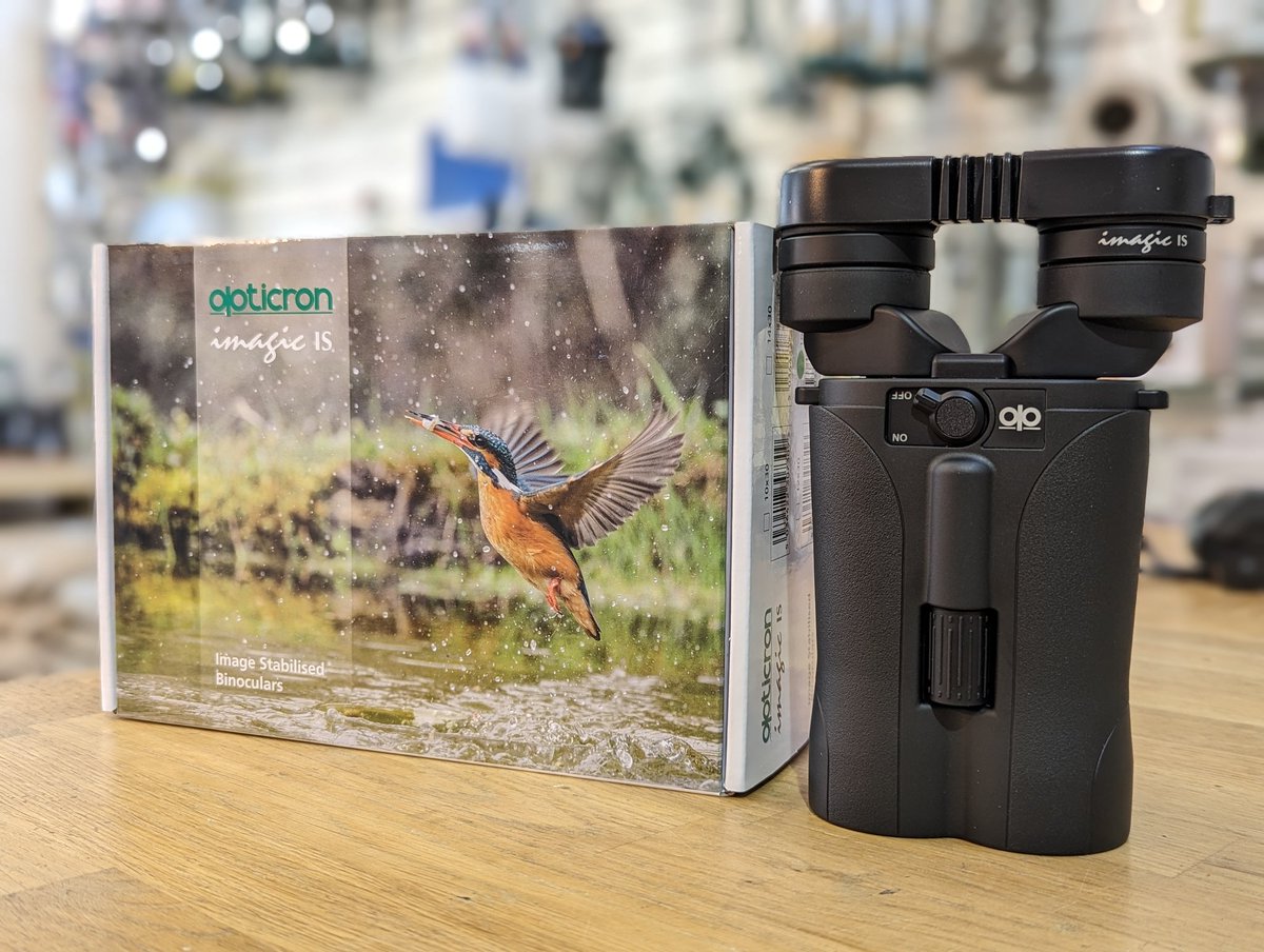 It's here! The amazing new <a href="/opticronuk/">Opticron</a> Imagic IS 16x42 

We've been really impressed by these from an initial test this morning. 

Pop into our store and give them a try or you can find out more below with a full review coming soon. 

onestopnature.co.uk/product/opticr…