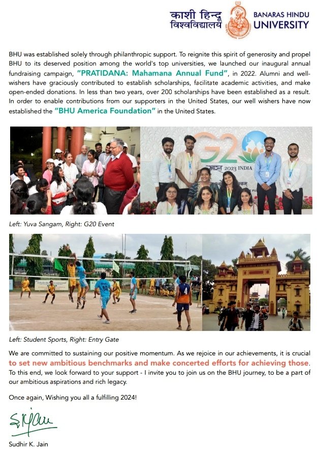 VCofficeBHU's tweet photo. BHU in 2023: Year’s Overview https://t.co/Xc5AJnEUXC