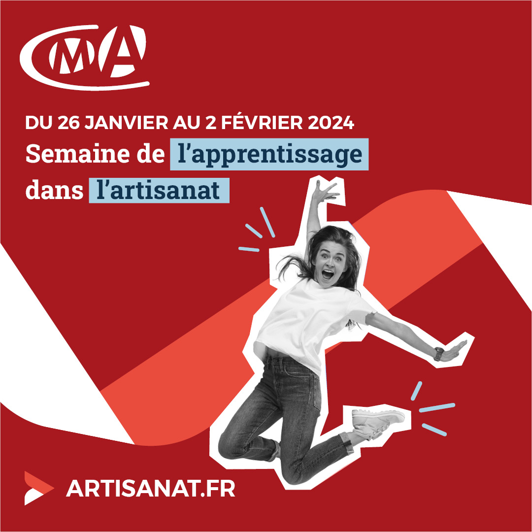 CMAFrance_'s tweet photo. 📅Prenez date ! À la fin du mois, les #CMA se mobilisent pour promouvoir l'#apprentissage lors d'une semaine rythmée par de nombreux événements afin de mettre en lumière ce maillon essentiel du secteur de l'#artisanat et promouvoir ses nombreux atouts✔️
🔗https://t.co/ecokVJrLdP https://t.co/wDa32e6wEz