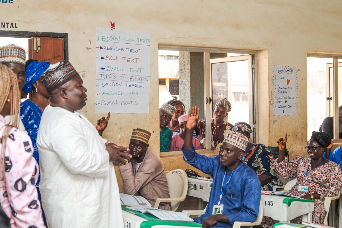 KwaraLEARN's tweet photo. The Chairman of Kwara SUBEB, Professor Shehu Raheem Adaramaja was at the venue of the #KwaraLEARN Induction Training today, accompanied by other Kwara #SUBEB principal officers.
He encouraged teachers to key into KwaraLEARN.
#BasicEducation #Training2024 #KwaraLEARNexpansion https://t.co/Tr8cGH8rCa