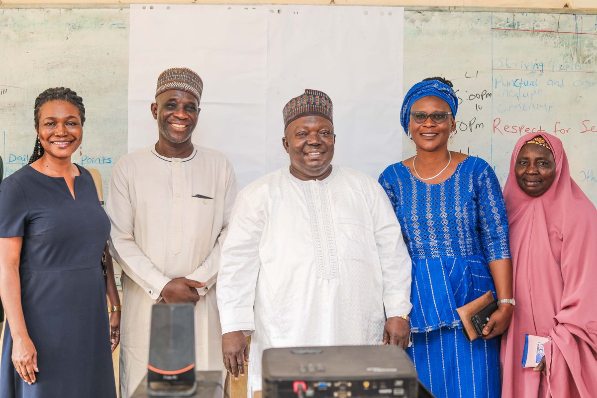 KwaraLEARN's tweet photo. The Chairman of Kwara SUBEB, Professor Shehu Raheem Adaramaja was at the venue of the #KwaraLEARN Induction Training today, accompanied by other Kwara #SUBEB principal officers.
He encouraged teachers to key into KwaraLEARN.
#BasicEducation #Training2024 #KwaraLEARNexpansion https://t.co/Tr8cGH8rCa