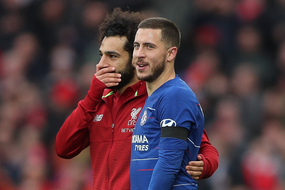 R5Ibrahim's tweet photo. Since 2019, Mohamed Salah and Eden Hazard have scored a combined 161 club goals, Hazard scored 7, Salah scored 154. https://t.co/dTA39yMqYP