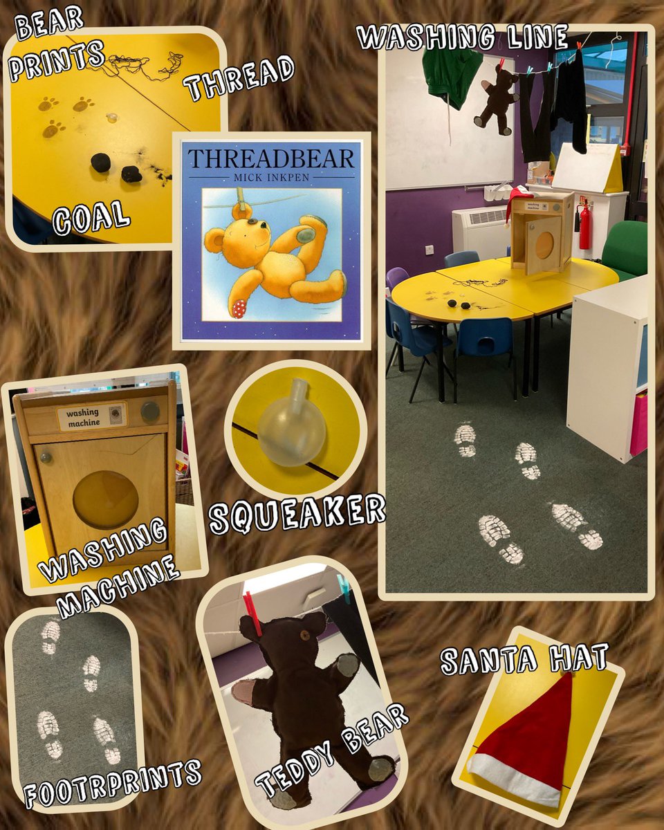 LockiesCPS's tweet photo. Year 1 arrived at school to a big surprise this morning. We found some thread, some footprints, a squeaker, a washing machine and some coal. I wonder what our new model text could be this half term in English? #lscpsclass4 #lscpsclass3 #lscpsenglish #MikeInkpen #ThreadBear https://t.co/Ahe22RERNy