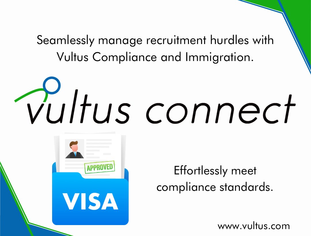 VultusInc's tweet photo. Navigate recruitment hurdles effortlessly with our Vultus compliance and immigration feature. It ensures a smooth, compliant, and stress-free hiring journey.

Click https://t.co/qmeLBTDkns 

#vultus #wfm #backoffice #workforce #workforcemanager #Integrations #backoffice https://t.co/nc6r52Btpe