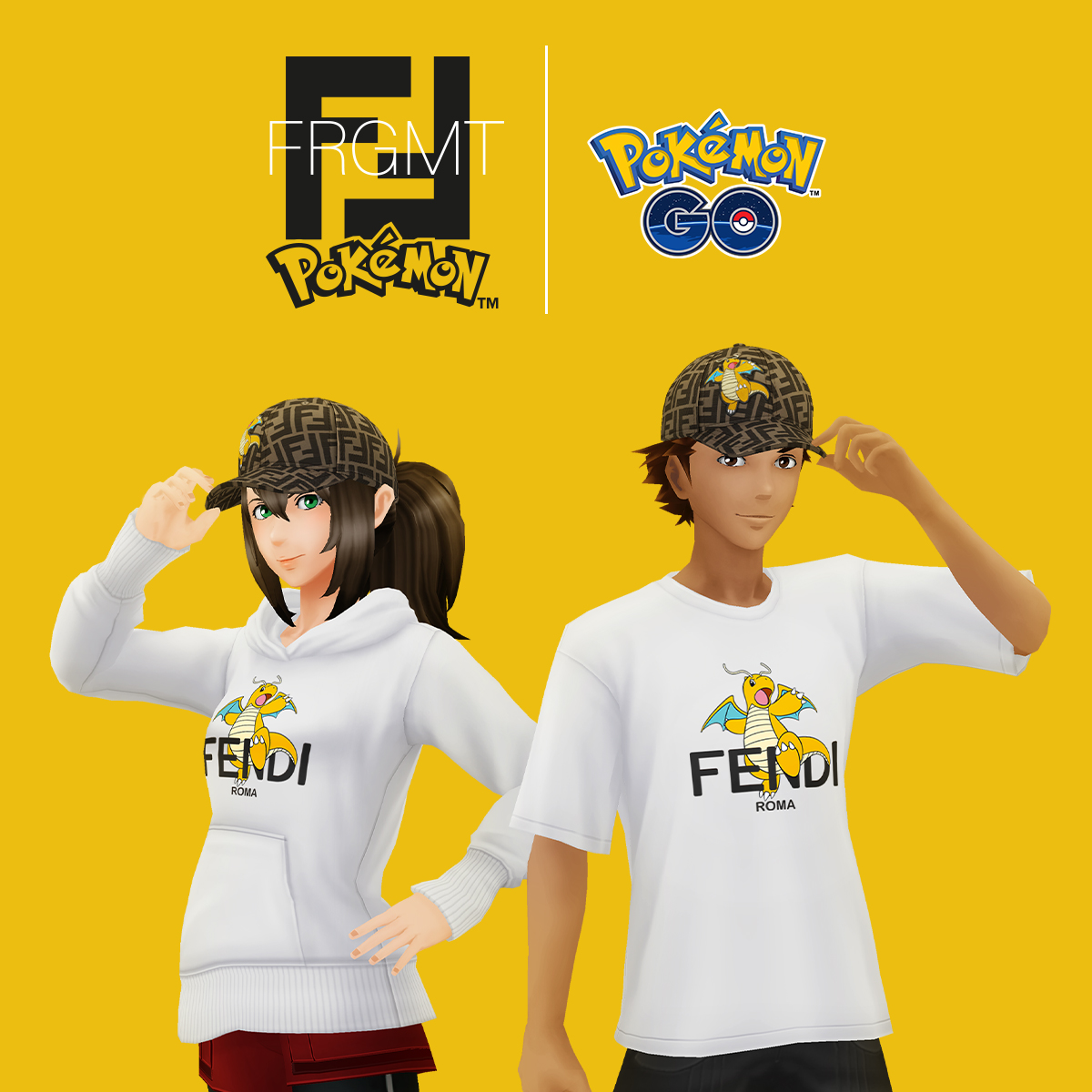 Fendi celebrates a partnership with Pokémon GO, with special in-game avatar items featuring designs from the #FendiFRGMTPokemon collaboration. To learn more about getting avatar items, please visit the Fendi website and the Pokémon GO blog.