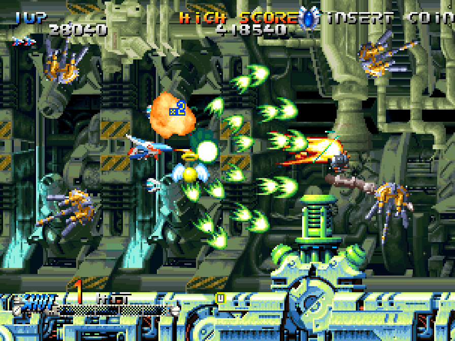 BuscandoElWarp's tweet photo. El juego del día: #BlazingStar (#NeoGeo)
Creador: #Yumekobo 1998
Los 90's estuvieron invadidos de juegos #shutemup, este juego si que vaciaba mis bolsillos con la idea de ser el héroe interplanetario, disparando y calculando milimétricamente cada movimiento contra la Brawshella. https://t.co/zHPZLh941u