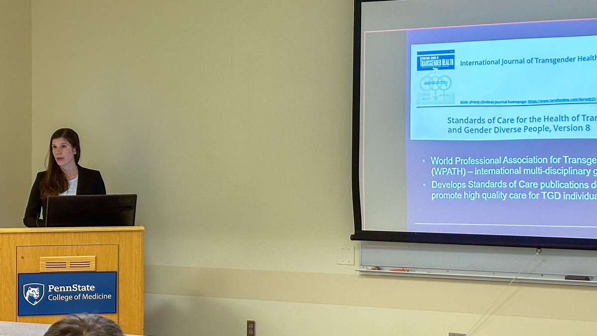 pennstateoto's tweet photo. Our visiting professor this morning, Dr. Elaine Bigelow of @UCSF_OHNS, presented an insightful lecture on facial gender affirmation surgery. #FacialPlastics #FPRS https://t.co/9d7PCADch2