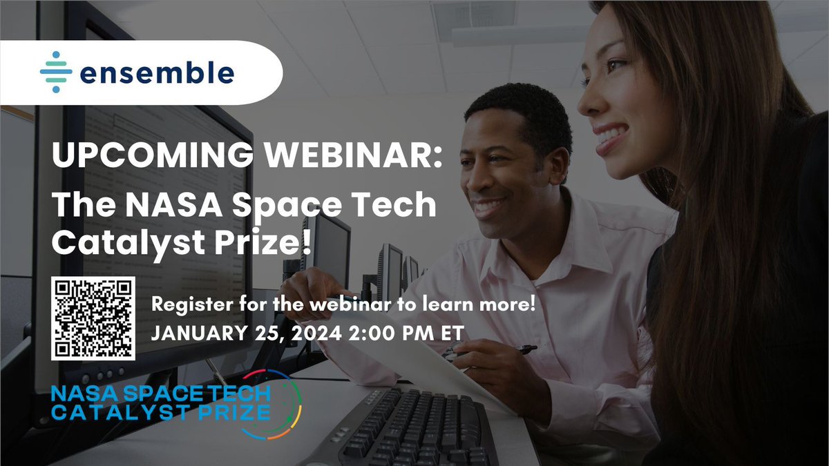 EnsembleDC's tweet photo. Join this webinar promoting the #SpaceTechCatalyst Prize with an exciting @NASA speaker panel discussing mentoring, community &amp; network building for new and emerging innovators/proposers interested in research &amp; tech development. Register here: https://t.co/2V1gTsxPYp https://t.co/JmB7iLW0Uk