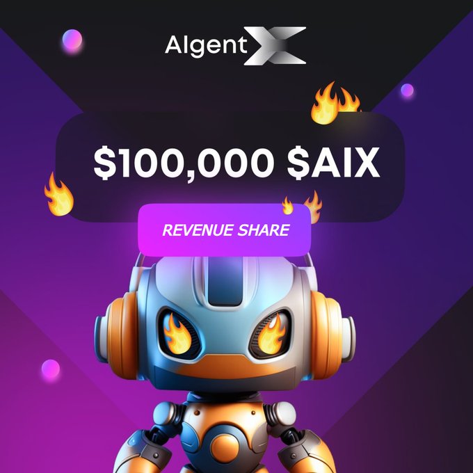 AIgents! 🤖

Revenue share - Unleash the power of #AIX 🤖

We’re happy to push out some $AIX rewards to our community!

🧠 To claim rewards:
➡️ algentx.xyz

$BLUR $TRB $PEPE $rfd $BASE $PYTH $DAI $AGIX $LEO $dubbz #grok $ape $ETF #bayc #okx