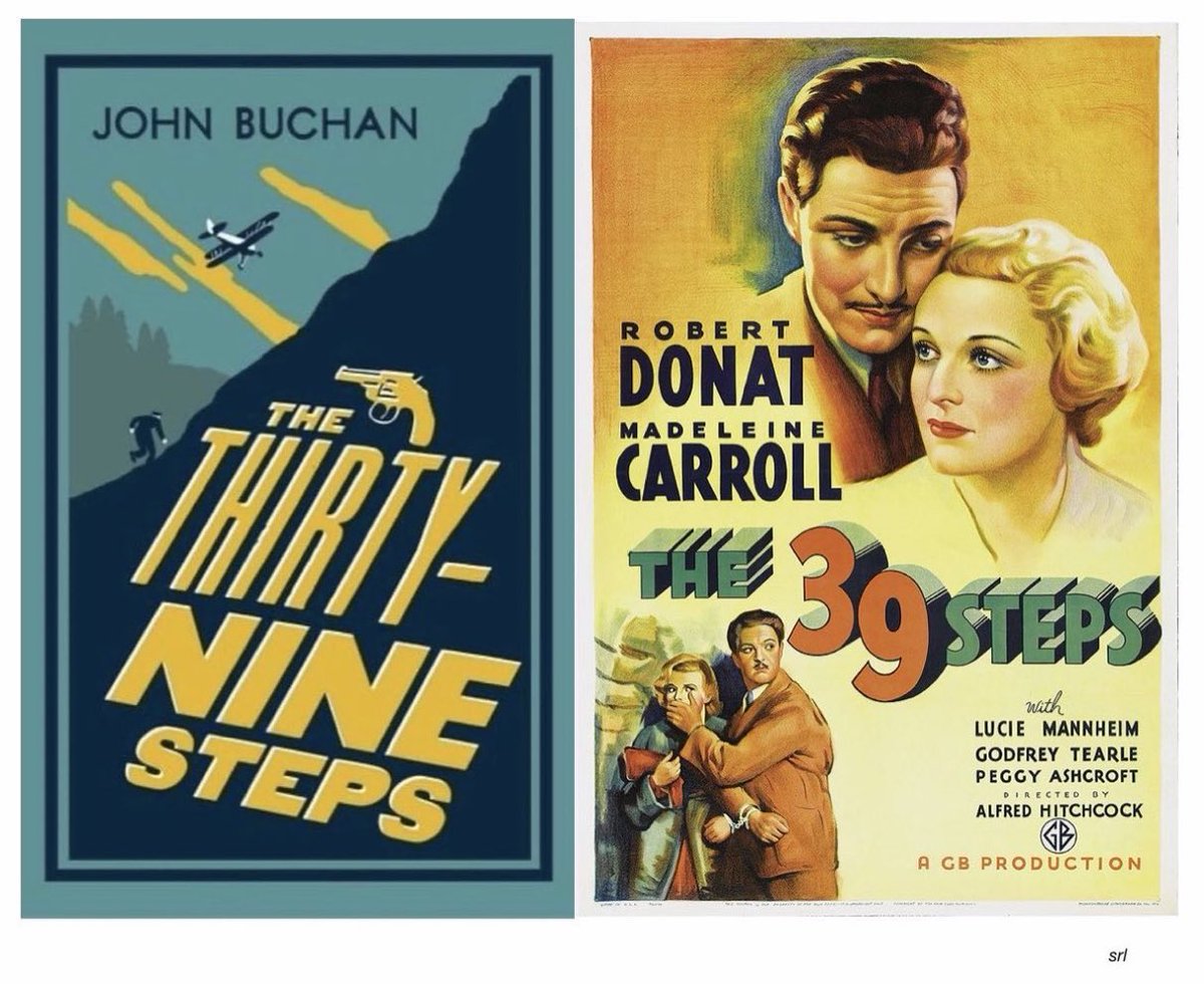 SaveRedlandLibr's tweet photo. 2:20pm TODAY on @BBCTwo 👉joint #TVFilmOfTheDay
The 1935 #Thriller film🎥 “The 39 Steps” directed by #AlfredHitchcock from a screenplay by #CharlesBennett (with dialogue from Ian Hay)
Based on #JohnBuchan’s 1915 novel📖 “The Thirty-Nine Steps”
🌟#RobertDonat #MadeleineCarroll https://t.co/rOsiQaXzYx
