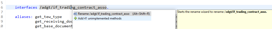 I love #ADT wizards .... I don't want to code that by hand ... What is still missing is to generate getters of components of an attribute structure ... #manualWork #ABAP