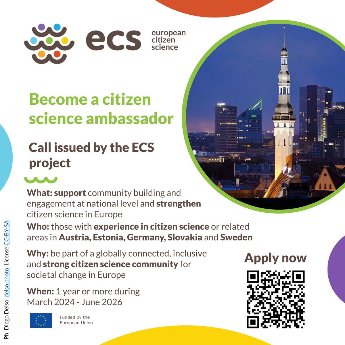Friends from #Austria, #Estonia #Germany, #Slovakia and #Sweden, don't miss the opportunity to become one of the ECS CITIZEN SCIENCE AMBASSADORS. We still miss you: Apply by January 16! Info here: eu-citizen.science/call_ambassado… @EU_Commission @REA_research @EUScienceInnov