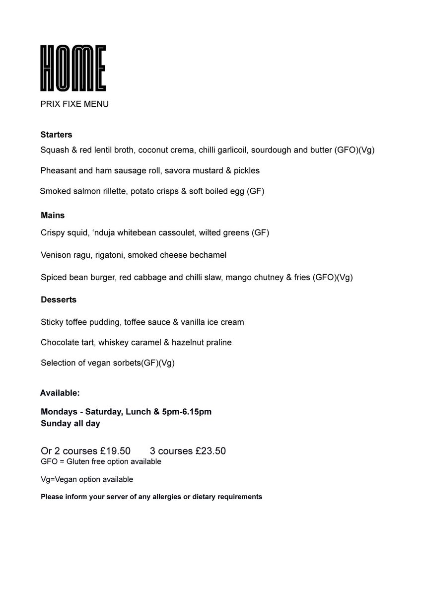 homepopup's tweet photo. New Prix Fixe menu now on!
Check it out.. The Venison Ragu is 😍😍
Book https://t.co/hgbBT6F3qI
#prixfixe #homebelfast #homerestaurant #belfast https://t.co/CKPnnFZSI0