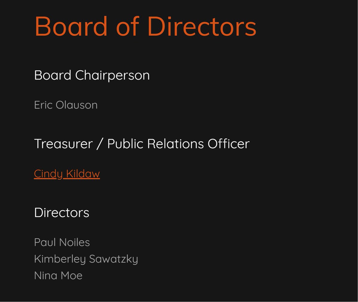 The first 18 contracts of the prov gov  $500m #mentalhealth and #addictions plan goes to a company whose Board includes former <a href="/SaskParty/">Saskatchewan Party</a> MLA Eric Olauson (Chair) and Nina Moe (a local dentist and <a href="/SaskParty/">Saskatchewan Party</a> donor). 

The pillaging of your tax dollars continues.
#skpoli #sask