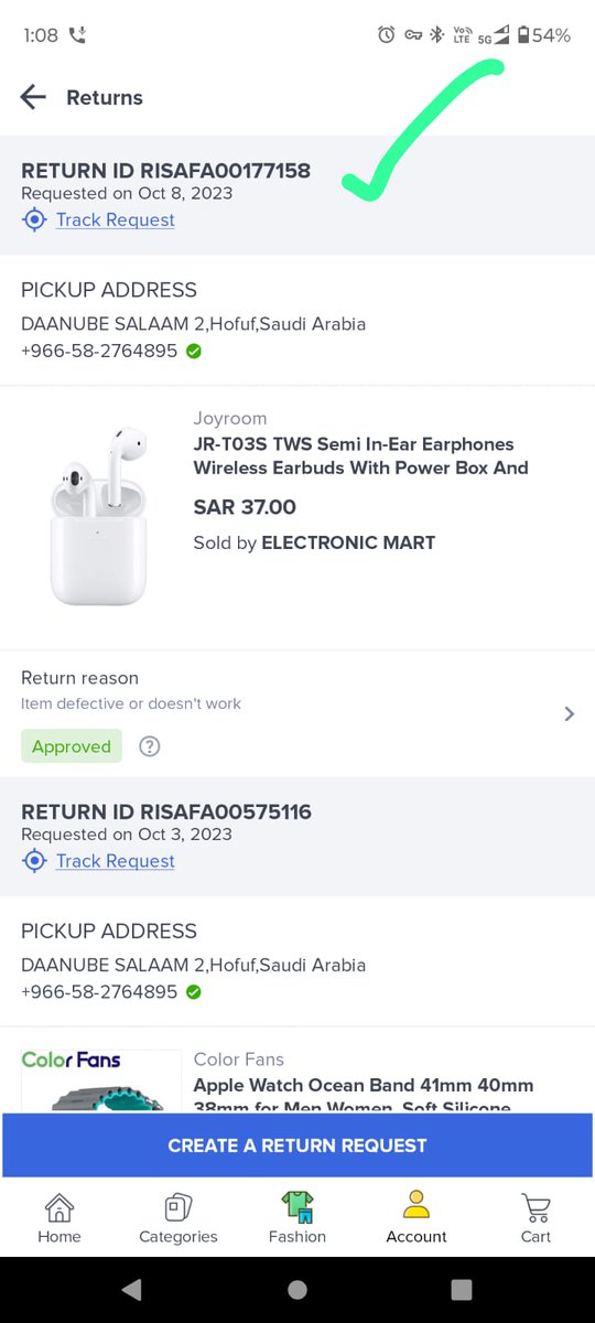 SaniAzmi's tweet photo. @paywithtabby As I am also a customer on noon who has order a earphones bluetooth but it was not ok for me so I returned it but till date noon had not refunded my account so if possible can you refund my amount and refunded amount details of it. https://t.co/YPWFOuruel