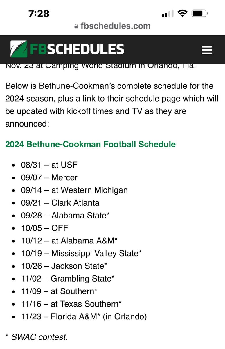 Tiffcreates22's tweet photo. Yaaaaassss early schedule!!! #HailWildcats!!! @BCUAthletics 🙌🏾🙌🏾🙌🏾 https://t.co/dh4vpI3MUa