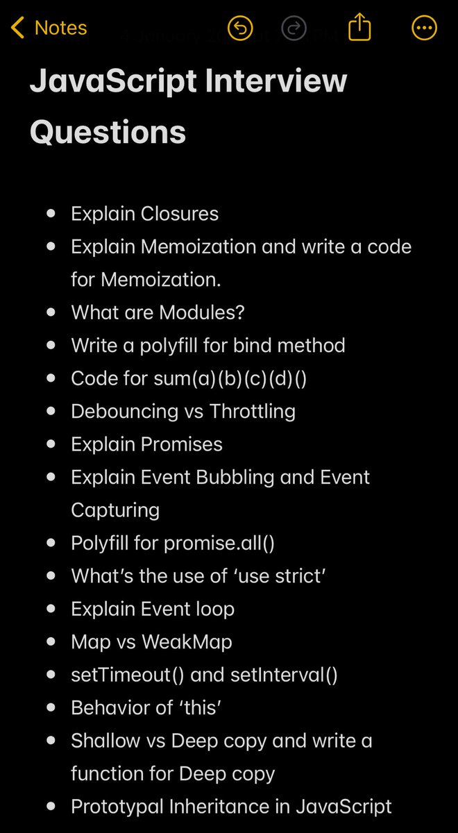 anurag_gharat's tweet image. In December, I interviewed for the Frontend Developer position and these are the most common JavaScript questions that I was asked.