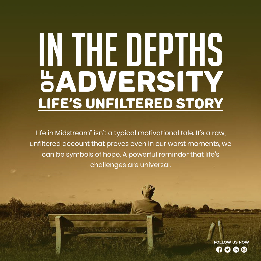 In the Depths of Adversity Life’s Unfiltered Story

Get Your Copy Today At | bit.ly/3t9DCMj

#SteveLevine #CourageousJourney #StoriesOfHope #StrengthInAdversity #TurningPoints #UnexpectedChallenges #FinancialTurmoil #BipolarDisorder #TestedByLife #EnduringStrength