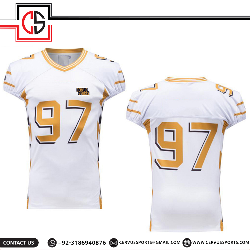 Product Name: American Football Jersey Type: Sports Wear, American Football Wear >Wholesale High Quality Manufacture American Football Jersey. >Any Color Available according to customers demand. #footballuniforms #Cervussports #football #sportswear #hoodies #teamwear