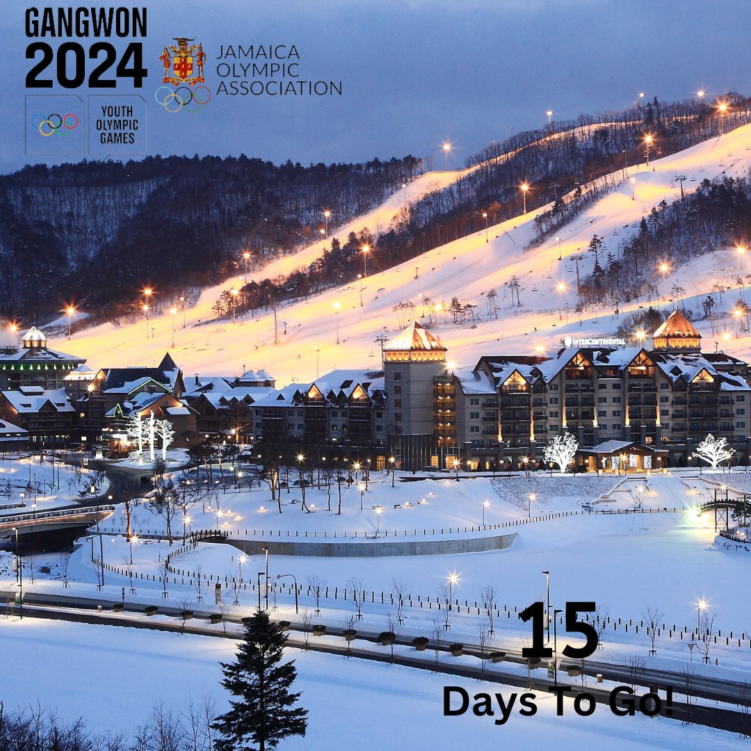 15 Days Until Gangwon 2024 ! 🖤💚💛