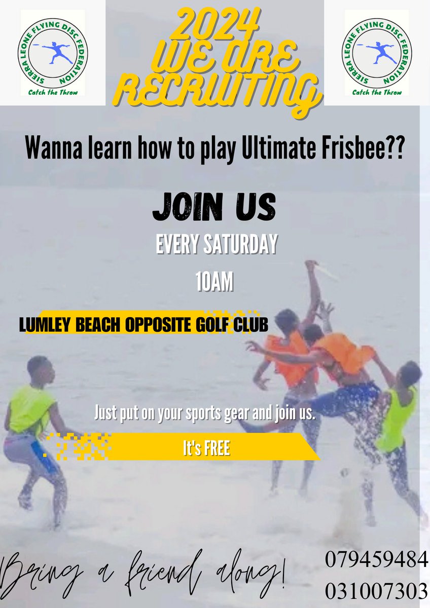 pato_fals8's tweet photo. Join the SLFDF every Saturday.
#slfda
#slfdf
#salone_frisbee https://t.co/v5GCpmhzhd