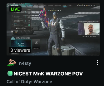n4sty18's tweet image. 🟢LIVE on Warzone High kill Games

kick.com/n4sty
Retweets are appreciated 💚
#KickStreaming #TwitchAffliate
