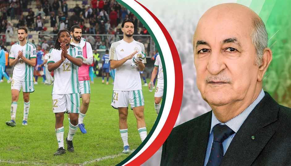 AL24Francais's tweet photo. Le #Président_algérien, M. Abdelmadjid Tebboune a donné des directives, en vue de prendre en charge 50% des frais de déplacement en Côte d’Ivoire de 2.000 supporteurs de la sélection nationale de football.  

#Football #Algérie #supporteurs #déplacement #CAN2023 https://t.co/JZsC01i8vM