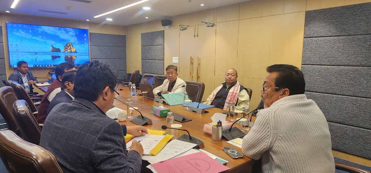 ChownaMeinBJP's tweet photo. Chaired a Core-Committee Meeting of Unsung Heroes and discussed about the way forward for carrying out research work on Unsung Heroes of Arunachal Pradesh. As we received representations from various communities and organizations for inclusion in the list of freedom fighters and martyrs, the Core Committee in its meeting today have decided to continue the research work on Unsung Heroes for one more year before the final publication of the report. In the meeting, ways to go about the publications of books in the history of Arunachal Pradesh for inclusion in the NCERT syllabus was also discussed.

The meeting was attended by Hon'ble Minister of Education & Cultural Affairs, Shri Taba Tedir, Advisor to HCM, Shri Tai Tagak, Vice-Chancellor, RGU, Prof Saket Khuswaha and Dani Salu, Member Secretary among others.