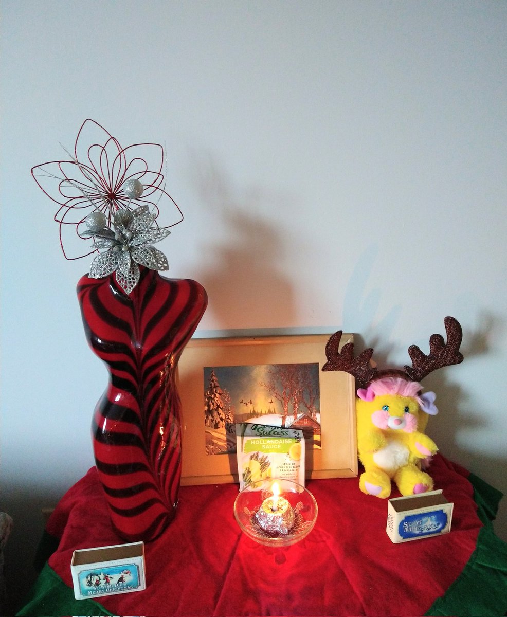 HopefulB2020's tweet photo. 🎶On the 10th day of #Ridmas this is what I did-mas; got the recycling and trash out before they got smelly, put hollandaise sauce on fries into my belly and some day I'll redecorate my Winter tree 🎶 https://t.co/cLV6hM3GQB