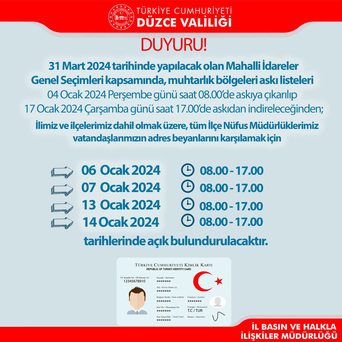 duzce_valiligi's tweet photo. DUYURU! https://t.co/b8Y7XrB0Yv