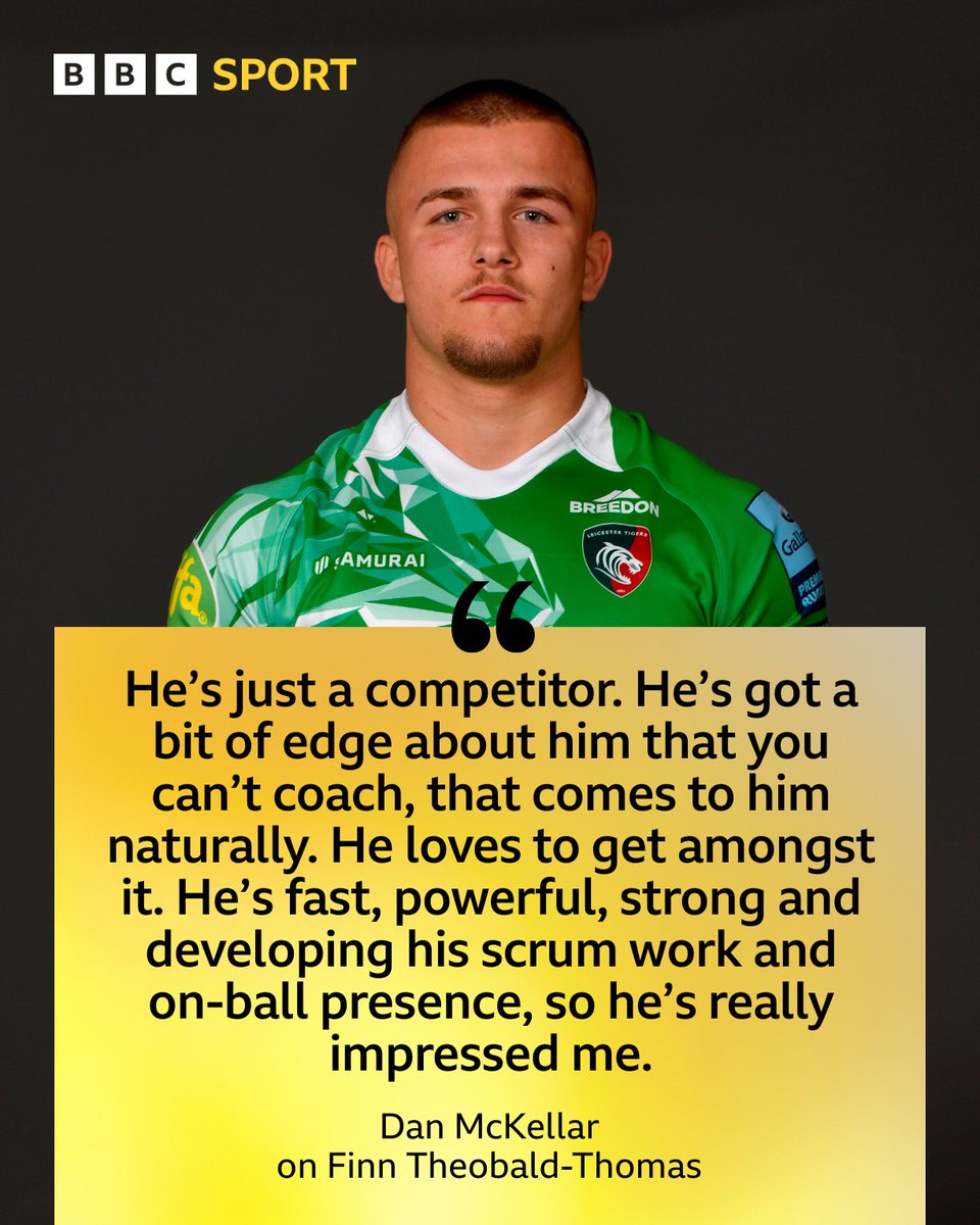BBCRLSport's tweet photo. Finn Theobald-Thomas has had an opportunity is recent games. Head Coach McKellar likes what he's seen of the hooker, both on the pitch and in training ⬇️ https://t.co/1Wh9CV8u1B