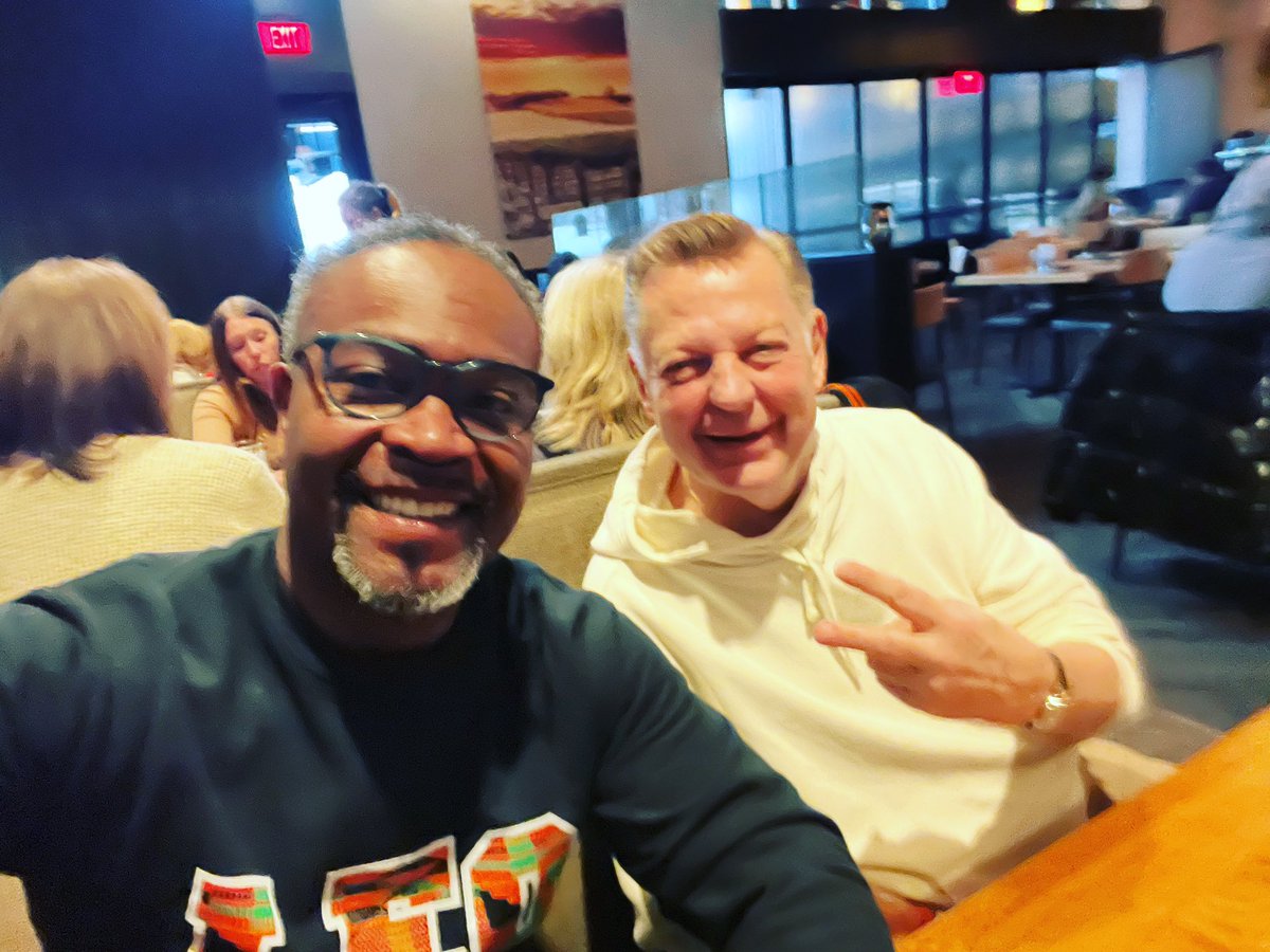 I had a blast with Father Michael Pfleger yesterday at our now monthly meeting.   We prayed, laughed and took care of business! Of course he made me pay!  Thanks Pastor for a great afternoon!