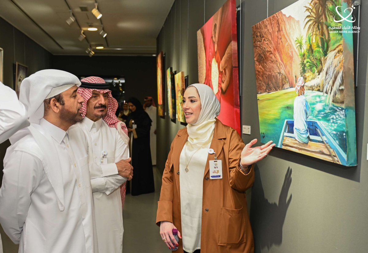QatarNewsAgency's tweet photo. #كتارا تفتتح معرض "الإخاء" بمشاركة 32 فنانا من دول الخليج
#قنا 
https://t.co/nSceZ1IdkD https://t.co/pmZqoDnCiI