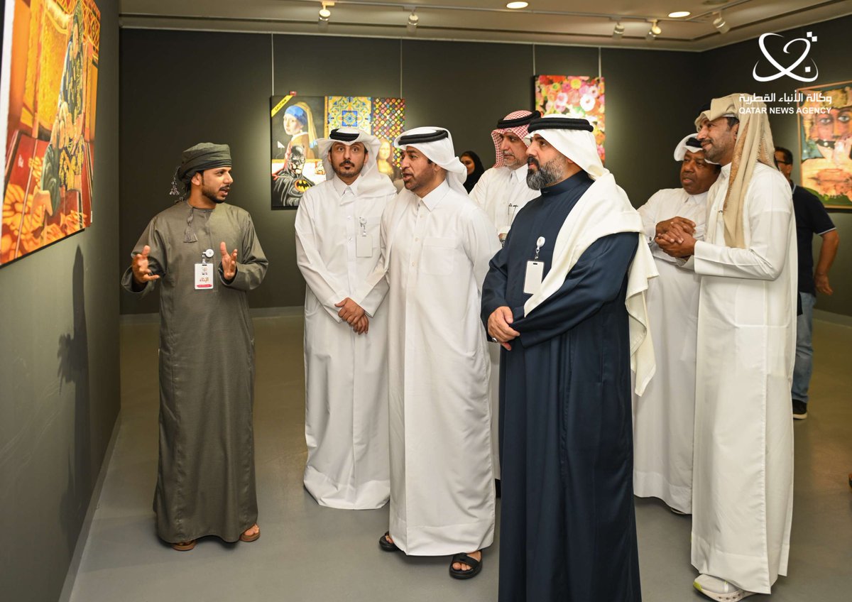 QatarNewsAgency's tweet photo. #كتارا تفتتح معرض "الإخاء" بمشاركة 32 فنانا من دول الخليج
#قنا 
https://t.co/nSceZ1IdkD https://t.co/pmZqoDnCiI