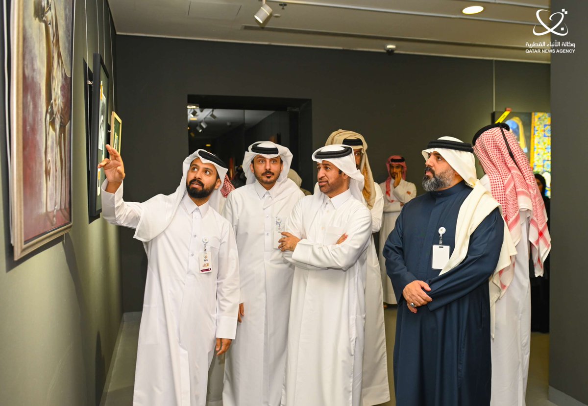 QatarNewsAgency's tweet photo. #كتارا تفتتح معرض "الإخاء" بمشاركة 32 فنانا من دول الخليج
#قنا 
https://t.co/nSceZ1IdkD https://t.co/pmZqoDnCiI