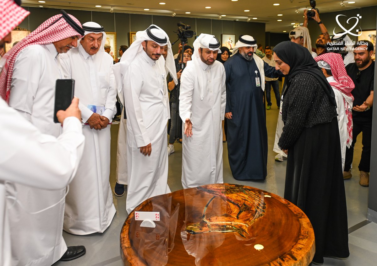 QatarNewsAgency's tweet photo. #كتارا تفتتح معرض "الإخاء" بمشاركة 32 فنانا من دول الخليج
#قنا 
https://t.co/nSceZ1IdkD https://t.co/pmZqoDnCiI