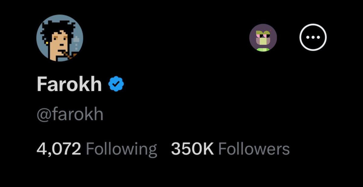 Gm to all 350k of you!

Started building an audience on Twitter at the same time I got into NFTs in February 2021, it’s pretty wild to look back at life and how fast things happened.

Cheers to 1M this cycle and thank you all for the love and support!

Jobs not finished. 🫡