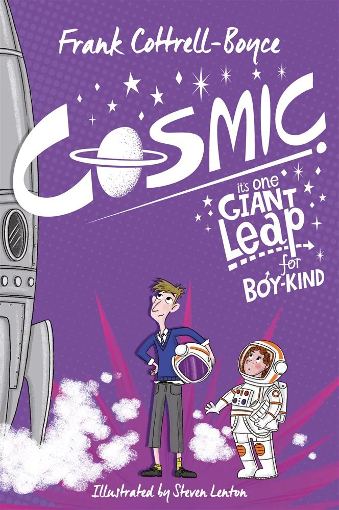 Year 5 are delighted to be starting our new novel 'Cosmic' by <a href="/frankcottrell_b/">Frank Cottrell-Boyce</a> Liam has just entered the Porsche showroom and we are all enthralled!
