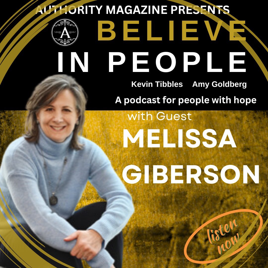 youtu.be/fLiYFQjkkvg?si…

Meet Melissa Giberson on BELIEVE IN PEOPLE Podcast.

Melissa describes herself as a ‘late bloomer,’ and yet there’s a lot more to it.

Listen/watch/subscribe 

<a href="/WomenintheWorld/">Women in the World</a> <a href="/Forbes/">Forbes</a> <a href="/Medium/">Medium</a> <a href="/AuthorityMgzine/">Authority Magazine</a>