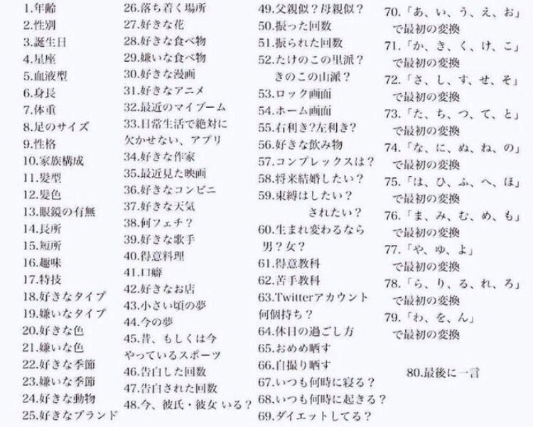 9_cupchan's tweet photo. やってた人がいて、ついつい自分もやりたくなる。。

ありますよね〜
ってことでパクリます。

あ、期限は今日までね。
この項目以外で質問したいことある人は、言ってくれ✋応相談でな https://t.co/1cPWJedNmj